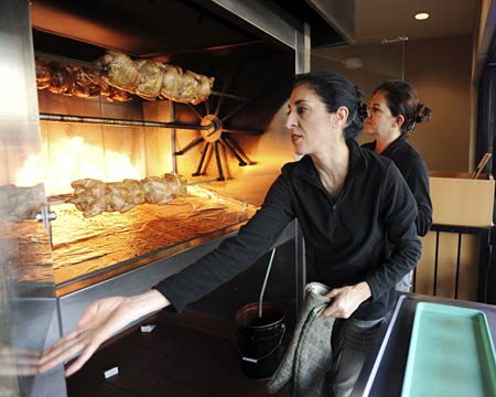 Chixy Natural Owners Roya and Fariba at the Rotisserie